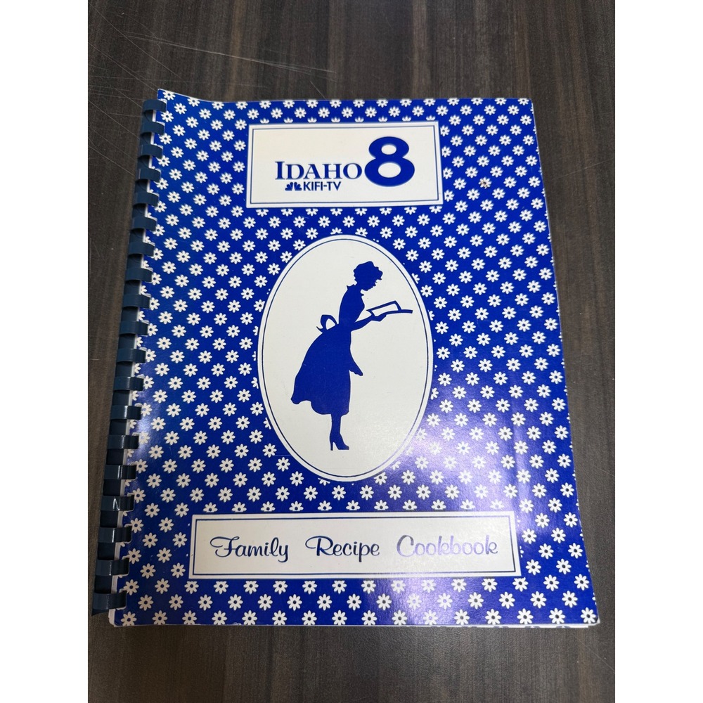 Vintage Idaho 8 KIFI-TV Family Recipe Cookbook Spiral Bound Regional Recipes